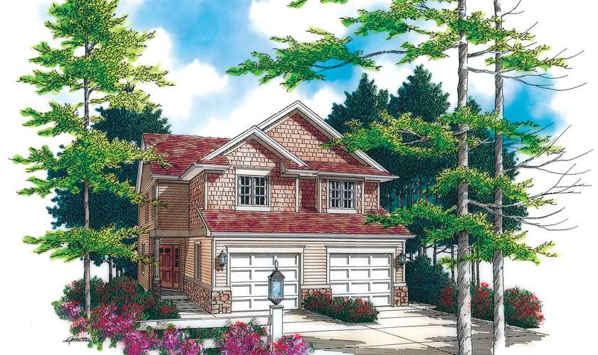 Mascord House Plan B4013: The Abbotsville