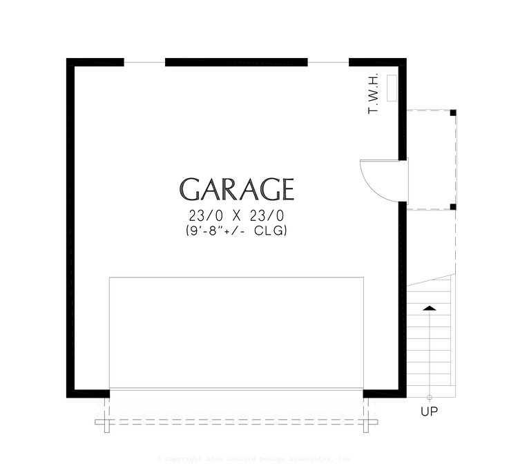 Main Floor Plan image for Mascord Aintree-Spacious Double Garage with Generous Living Above-Main Floor Plan