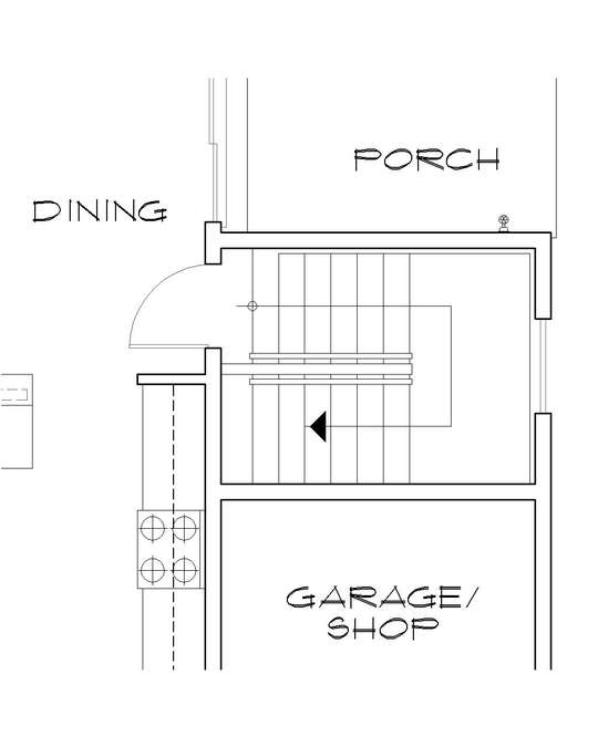 Basement Stair Location image for Mascord Avondale--Basement Stair Location
