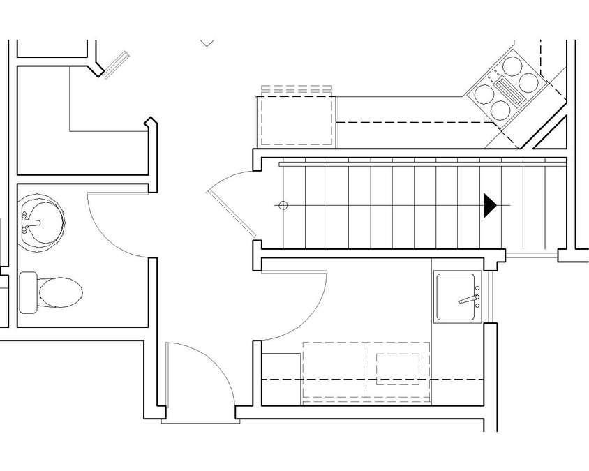 Basement Stair Location image for Mascord Glencoe--Basement Stair Location