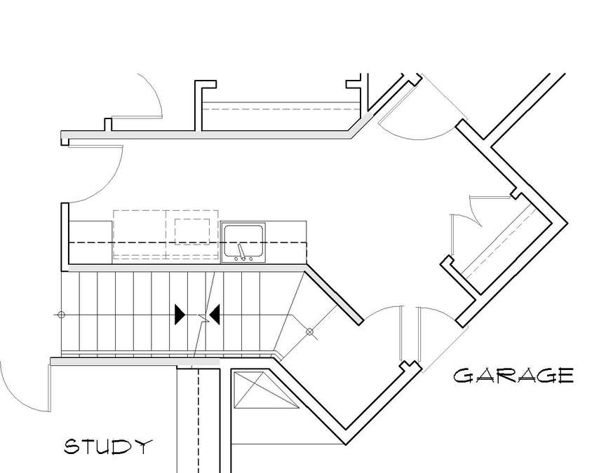 Basement Stair Location image for Mascord Cainsville--Basement Stair Location