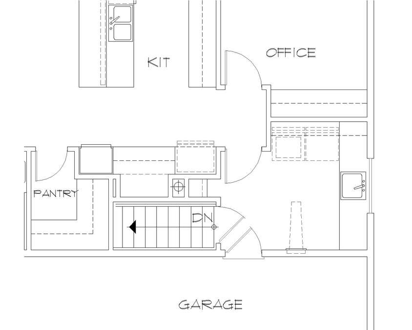 Basement Stair Location image for Mascord --Basement Stair Location