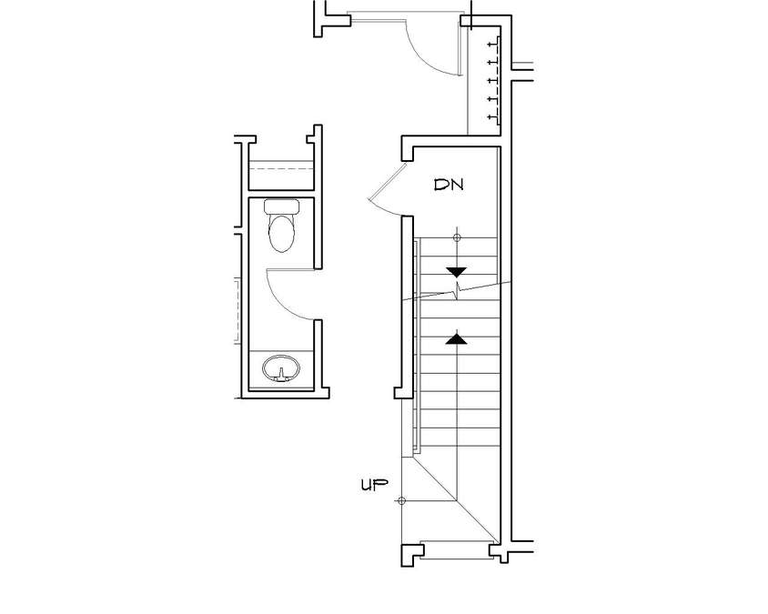 Basement Stair Location image for Mascord --Basement Stair Location