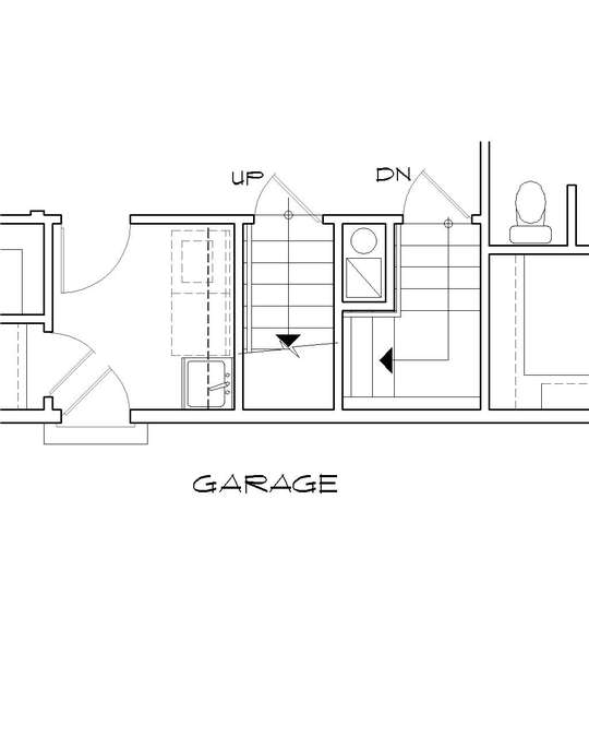 Basement Stair Location image for Mascord Willard--Basement Stair Location