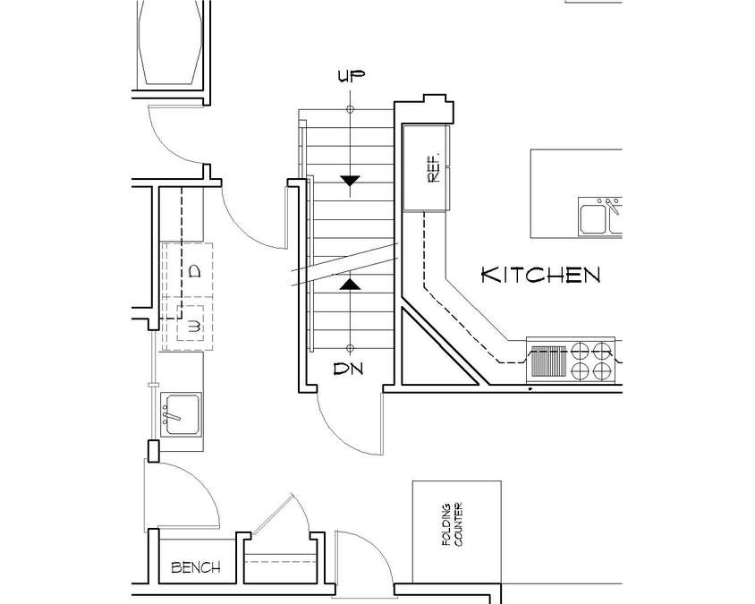 Basement Stair Location image for Mascord --Basement Stair Location