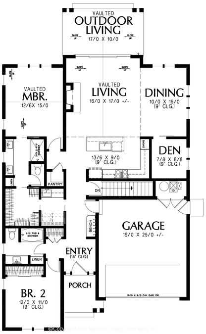 Main Floor Plan image for Mascord --Main Floor Plan
