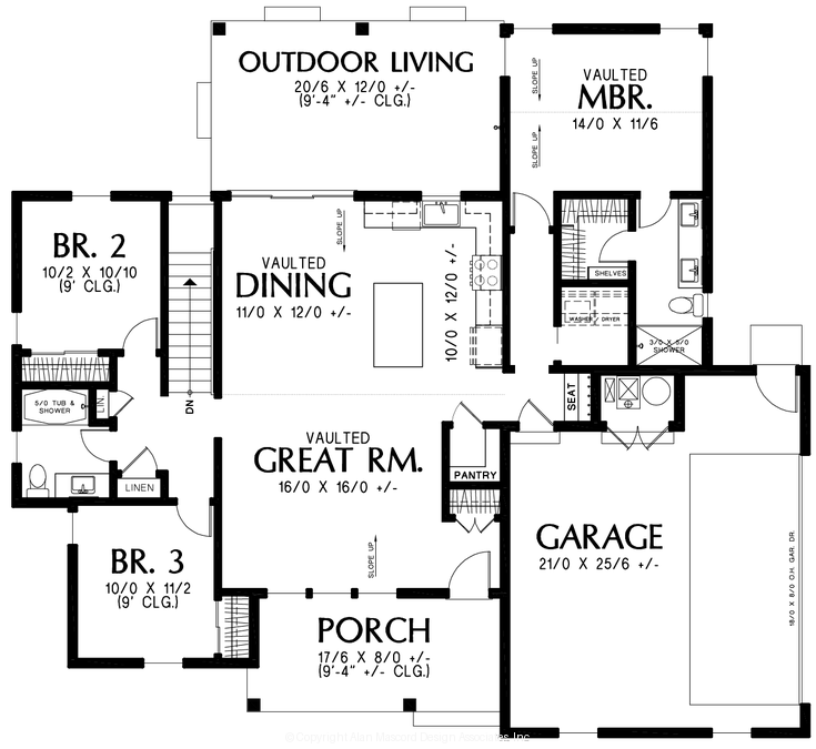Main Floor Plan image for Mascord --Main Floor Plan