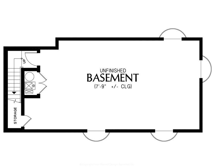 Lower Floor Plan image for Mascord --Lower Floor Plan