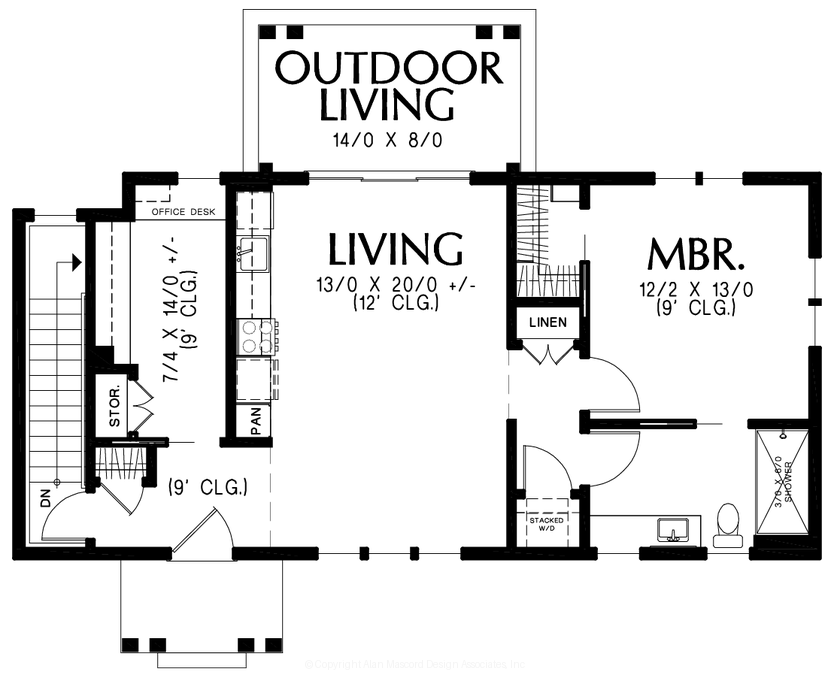 Main Floor Plan image for Mascord --Main Floor Plan