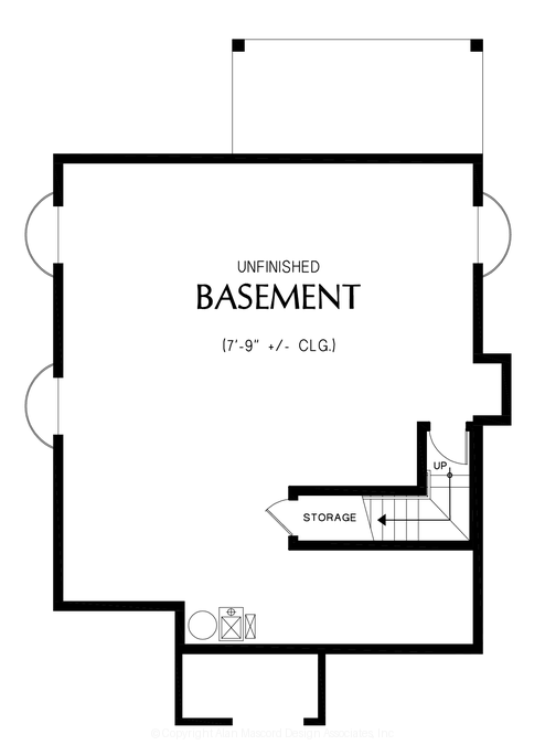 Lower Floor Plan image for Mascord --Lower Floor Plan