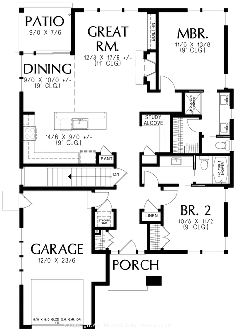 Main Floor Plan image for Mascord --Main Floor Plan