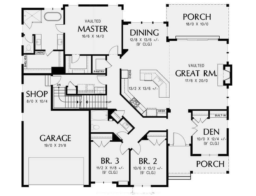 Main Floor Plan image for Mascord --Main Floor Plan