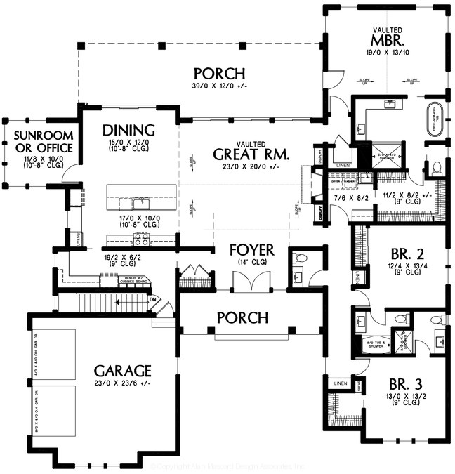 Main Floor Plan image for Mascord --Main Floor Plan