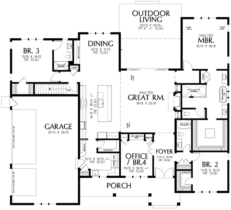 Main Floor Plan image for Mascord --Main Floor Plan