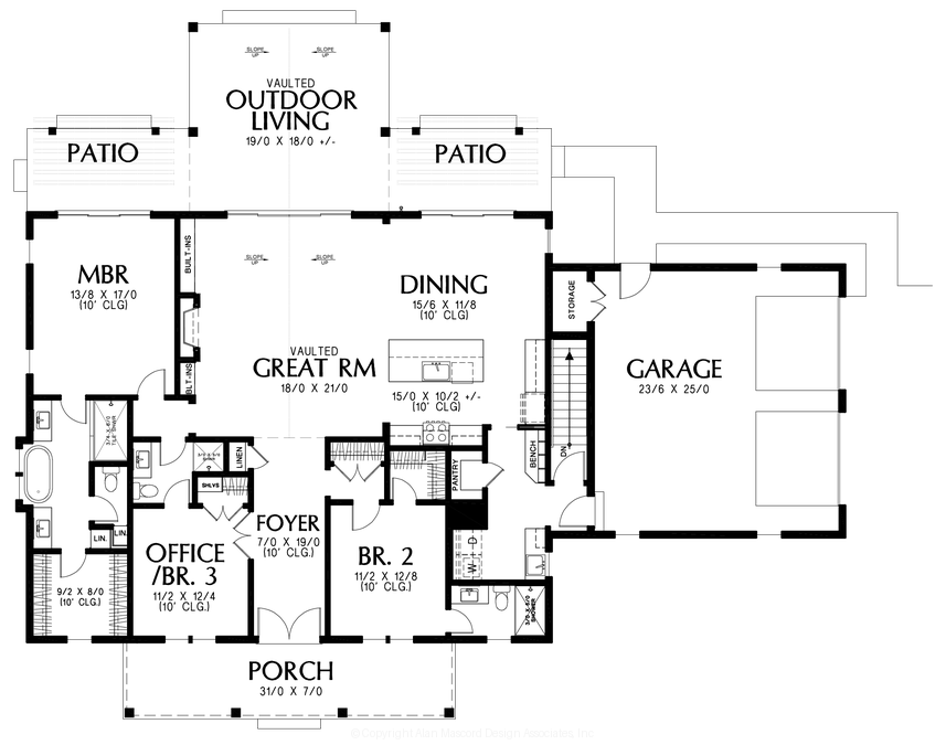 Main Floor Plan image for Mascord --Main Floor Plan