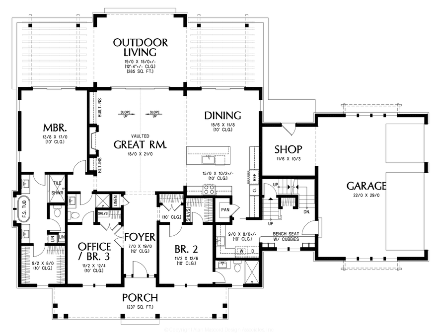 Main Floor Plan image for Mascord --Main Floor Plan