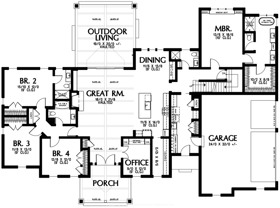 Main Floor Plan image for Mascord --Main Floor Plan