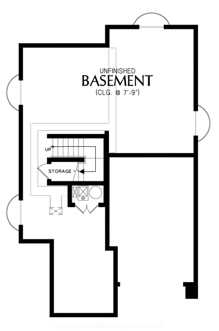 Lower Floor Plan image for Mascord --Lower Floor Plan