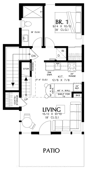 Main Floor Plan image for Mascord --Main Floor Plan