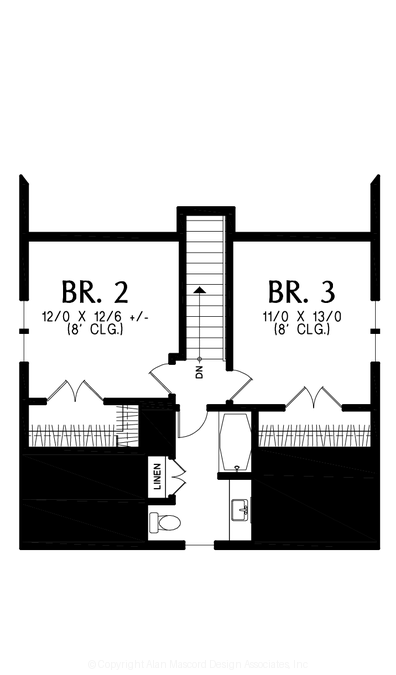 Upper Floor Plan image for Mascord --Upper Floor Plan