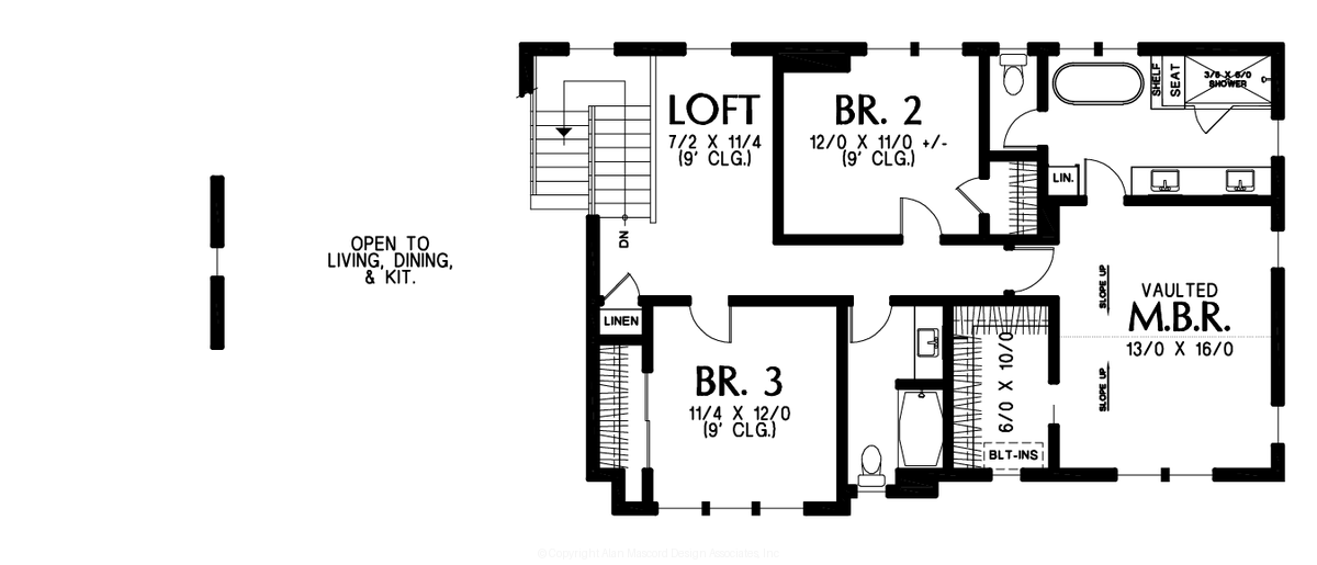 Upper Floor Plan image for Mascord --Upper Floor Plan