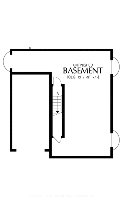 Lower Floor Plan image for Mascord --Lower Floor Plan