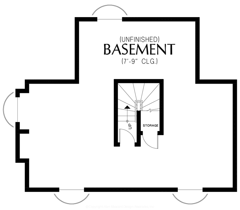 Lower Floor Plan image for Mascord --Lower Floor Plan