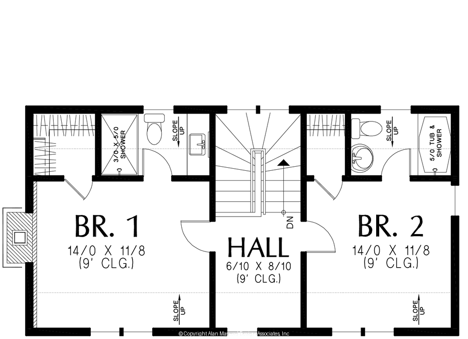Upper Floor Plan image for Mascord --Upper Floor Plan