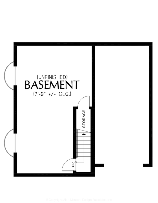 Lower Floor Plan image for Mascord --Lower Floor Plan