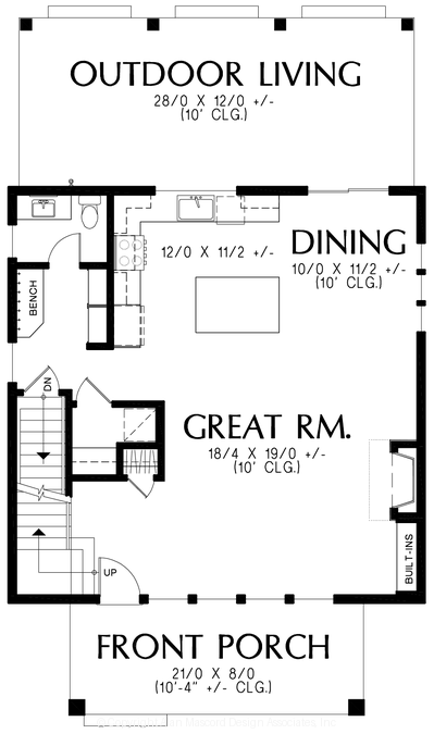 Main Floor Plan image for Mascord --Main Floor Plan