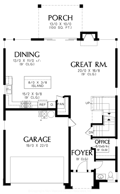 Main Floor Plan image for Mascord --Main Floor Plan