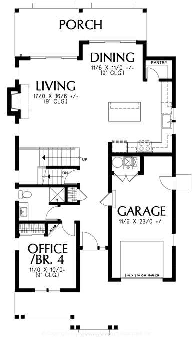 Main Floor Plan image for Mascord --Main Floor Plan