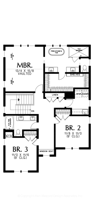 Upper Floor Plan image for Mascord --Upper Floor Plan