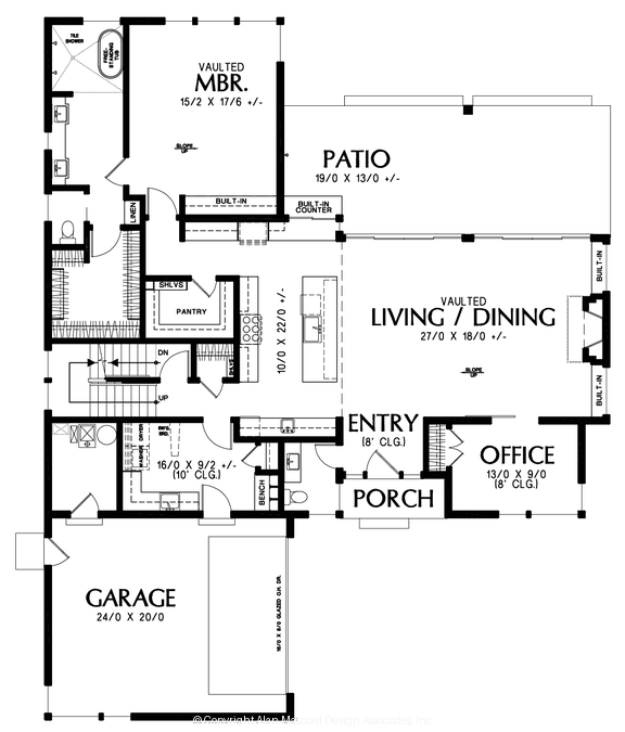 Main Floor Plan image for Mascord --Main Floor Plan