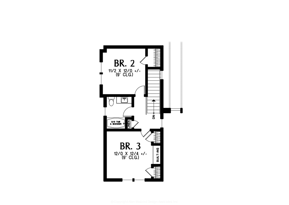 Upper Floor Plan image for Mascord --Upper Floor Plan
