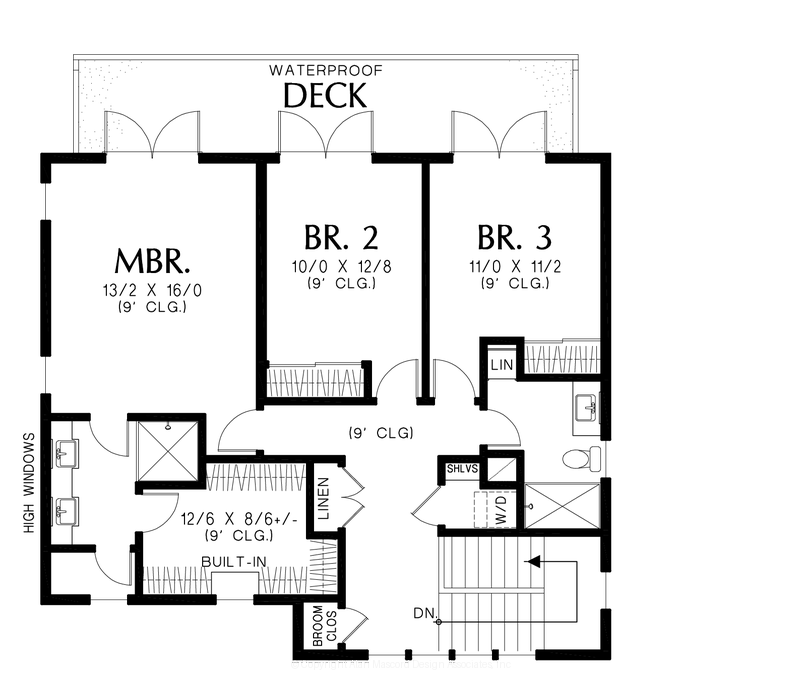 Upper Floor Plan image for Mascord --Upper Floor Plan