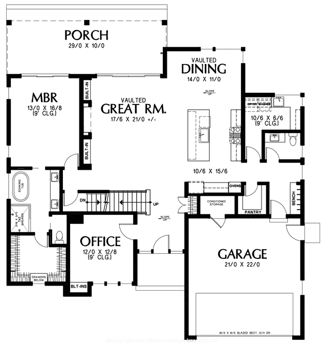 Main Floor Plan image for Mascord --Main Floor Plan