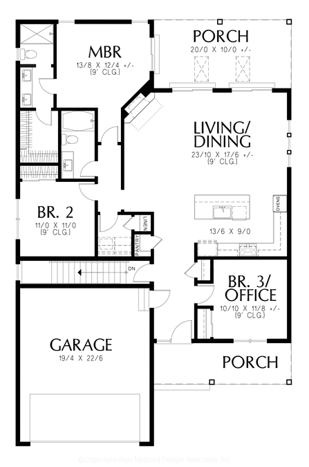 Main Floor Plan image for Mascord --Main Floor Plan